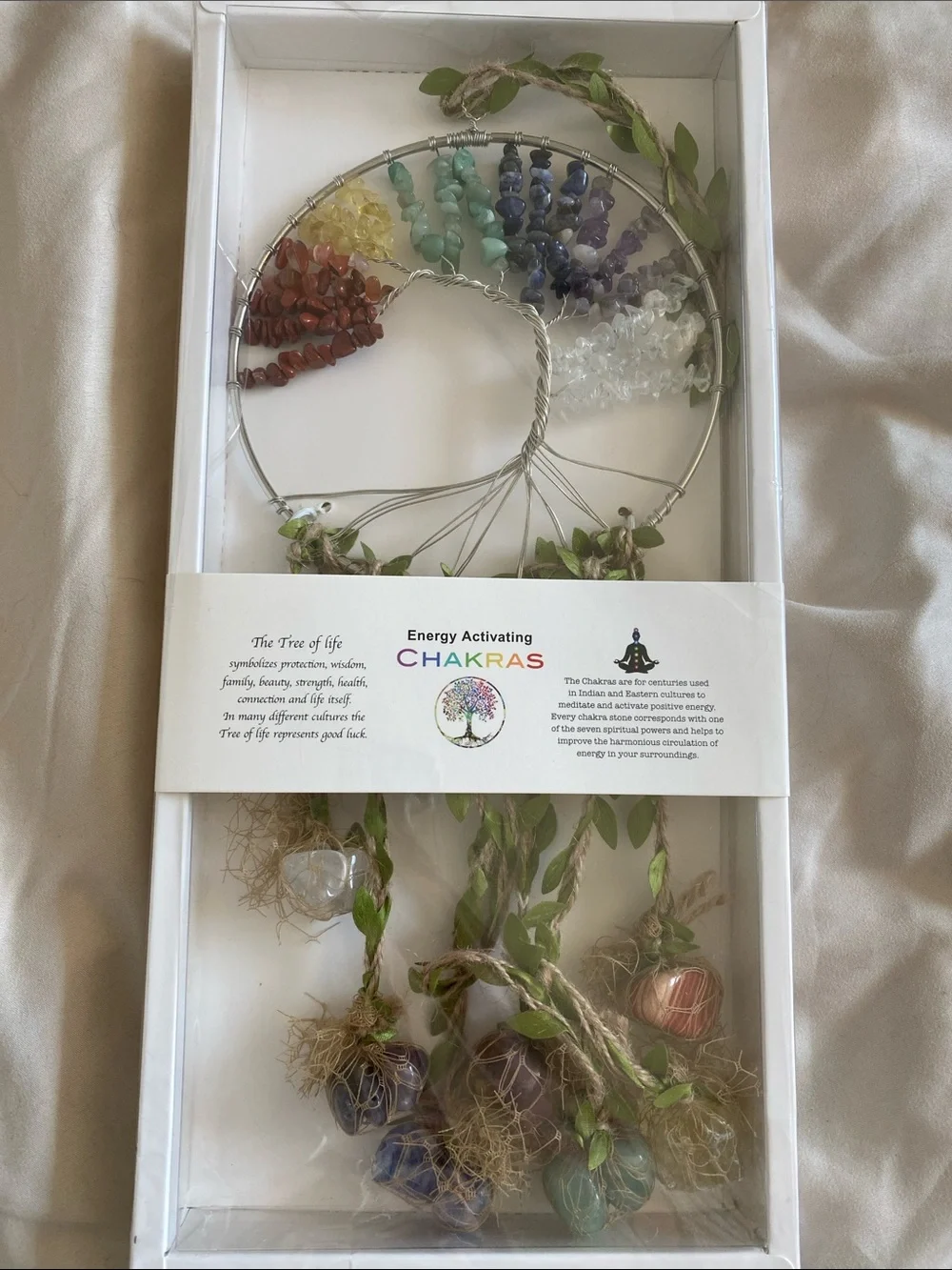 Energy Activating Chakras Tree of Life Wall Hanging - Multicolor